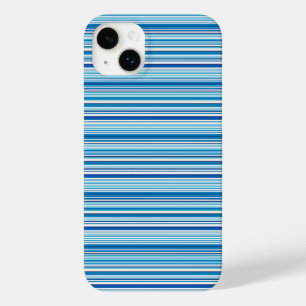 Süße blaue weiße Streifen Case-Mate iPhone 14 Plus Hülle