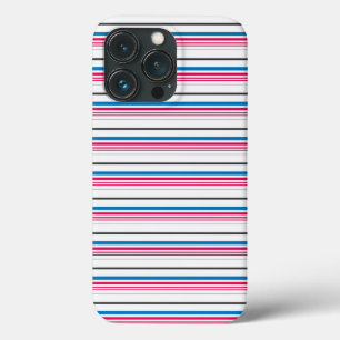 Süße blaue weiße Streifen Case-Mate iPhone Hülle