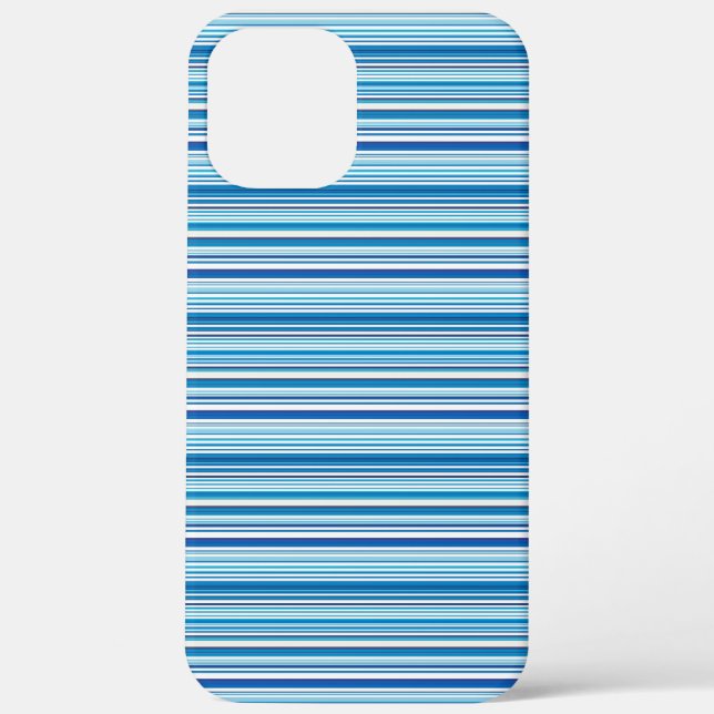 Süße blaue weiße Streifen Case-Mate iPhone Hülle (Rückseite)