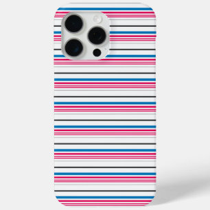 Süße blaue weiße Streifen Case-Mate iPhone Hülle