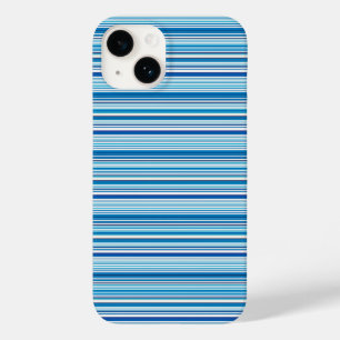 Süße blaue weiße Streifen Case-Mate iPhone 14 Hülle