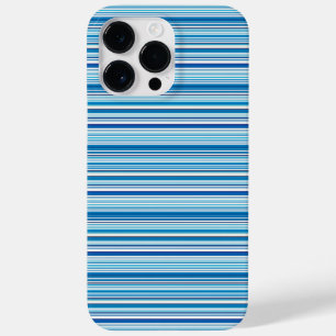 Süße blaue weiße Streifen Case-Mate iPhone 14 Pro Max Hülle