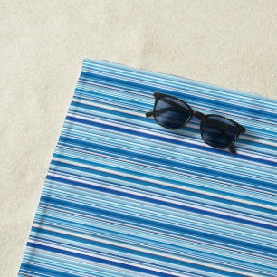 Süße blaue weiße Streifen Strandtuch
