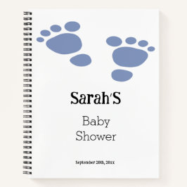 Süsse Blue Baby Footprint Baby Shooting Geschenkli Notizbuch