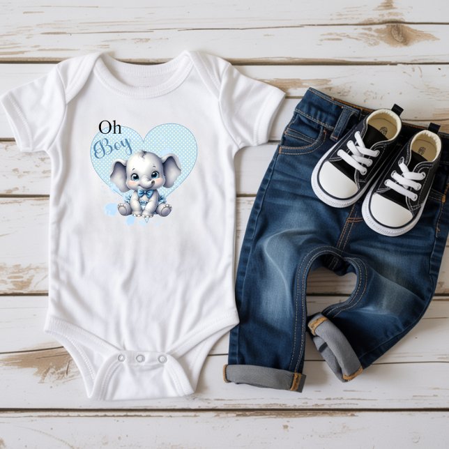 Süsse Blue Elephant - Little Peanut Baby Strampler (Von Creator hochgeladen)