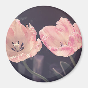 Süße blühende Tulpen - Personalisiert Magnet