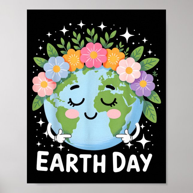 Süße Blume süße Erde Tag Monat 2026  Poster (Vorne)