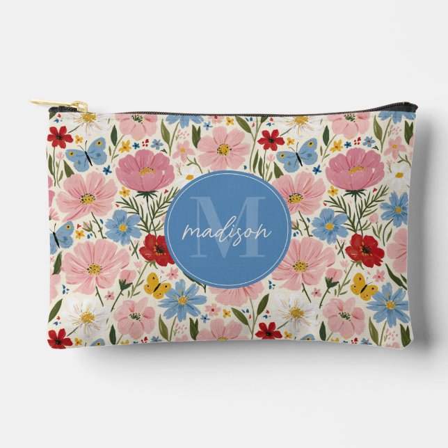 Süße Blumen-Accessoire-Tasche Zubehörtasche (Vorderseite)