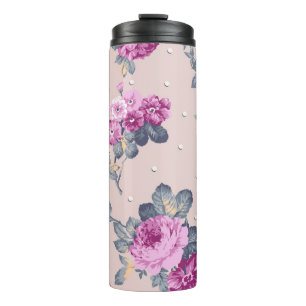süße Blumen-Design-Textil-Illustrationskunst, Must Thermosbecher