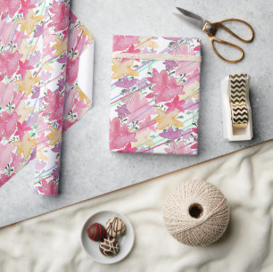 Süße Blumen-Frühlings-Land-Themen-Wasserfarben-Kun Geschenkpapier