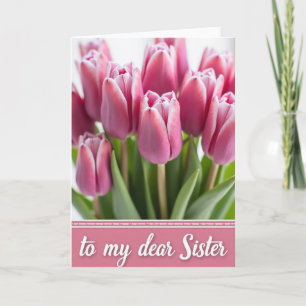 Süße Blumen-Schwestern-Tag-Karte Karte