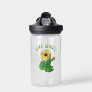 Süße Blumen- und Kaktus-Sukkulenten-Gag Trinkflasche
