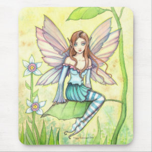 Süße Blumenfee Fantasy-Kunst Mousepad