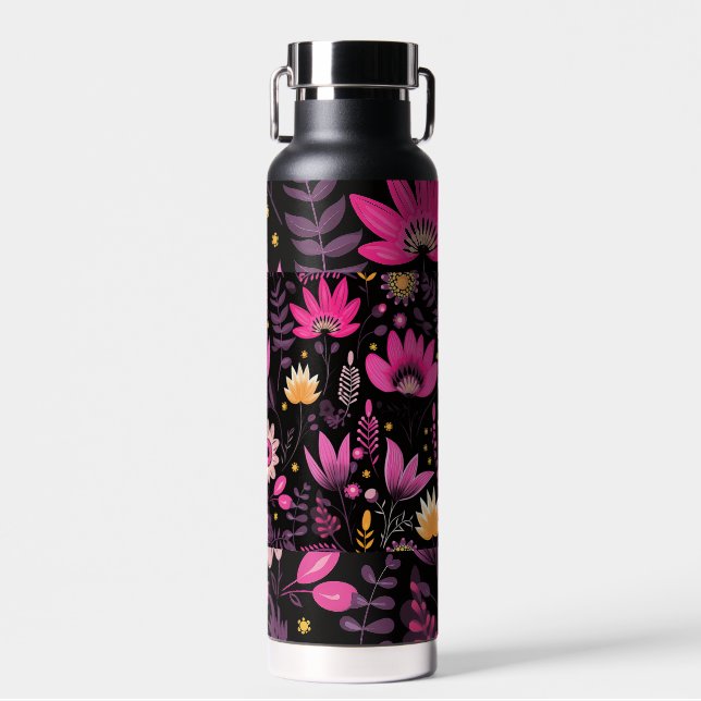Süße Blumenmuster Trinkflasche (Vorne)