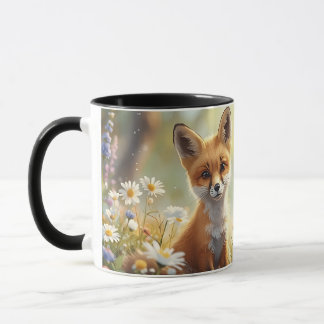 Süße Blumiger Fuchs Tasse - Whimsical Woodland Tie