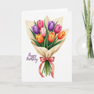 Süße Blüten-Kunstkarte Karte