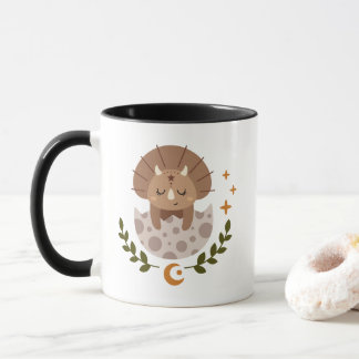 Süße Boho-Dinosaurier-Kaffeetasse für Kinder Tasse