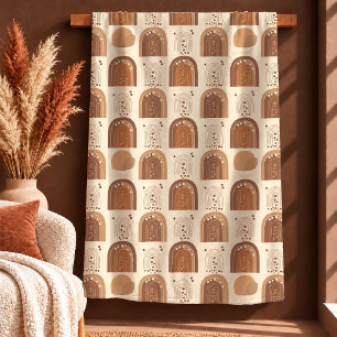Süße Boho-Formen Rostbraune Decke Geschenk Dekor