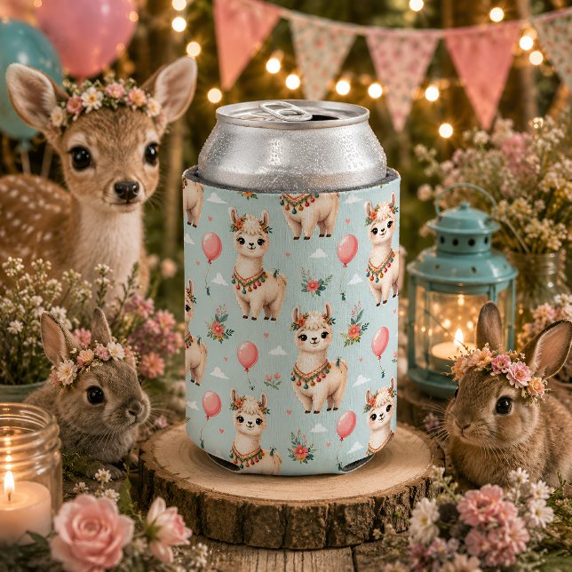 Süße Boho-Lama Dosenkühler (Von Creator hochgeladen)