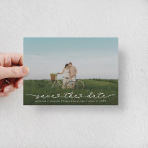Süße Boho-Schrift moderne Save-The-Date-Karte