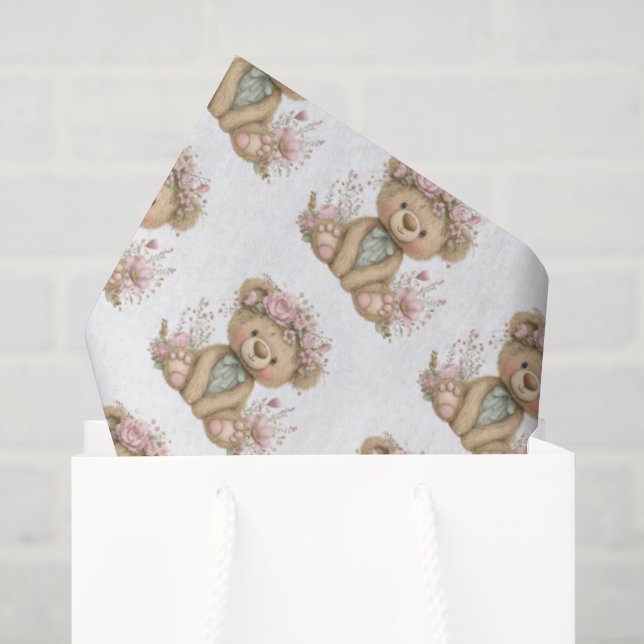 Süße Boho-Tier-Geburtstagsfeier Seidenpapier (Geschenktüte)