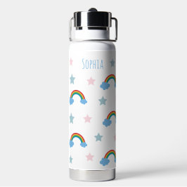 Süße Boho-Whimsical-Regenbogen-Mädchen Trinkflasche