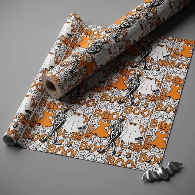 Süße Boo-Crew-Halloween-Freunde Geschenkpapier (Von Creator hochgeladen)