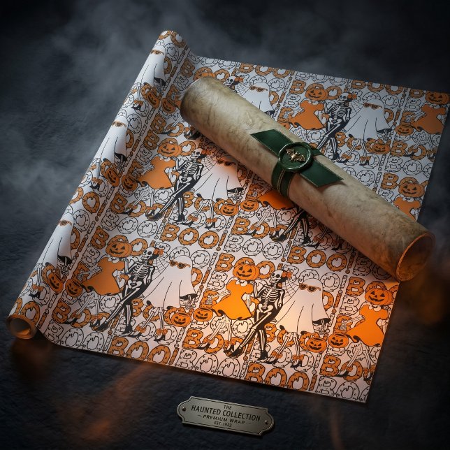 Süße Boo-Crew-Halloween-Freunde Geschenkpapier (Von Creator hochgeladen)