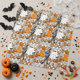 Süße Boo-Crew-Halloween-Freunde Geschenkpapier