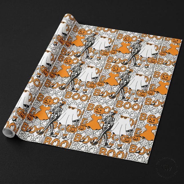 Süße Boo-Crew-Halloween-Freunde Geschenkpapier (Von Creator hochgeladen)