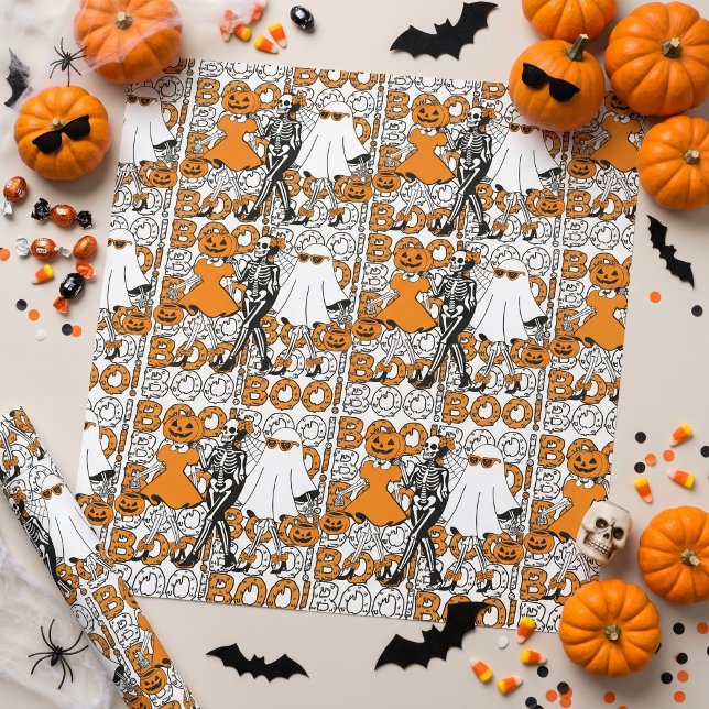 Süße Boo-Crew-Halloween-Freunde Geschenkpapier (Von Creator hochgeladen)