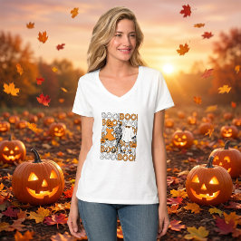 Süße Boo-Crew-Halloween-Freunde T-Shirt