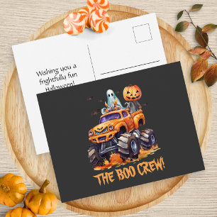 Süße Boo-Crew-Halloween-Postkarte für Kinder Feiertagspostkarte