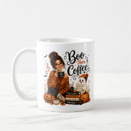 Süße Boo-dann-Kaffee-Halloween-Musiklehrer-Tasse Kaffeetasse