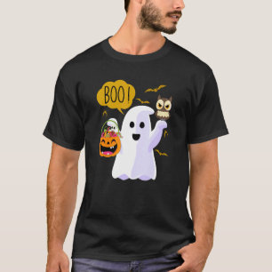 Süße Boo Halloween Kostüm Spinnen Geister Kürbis W T-Shirt