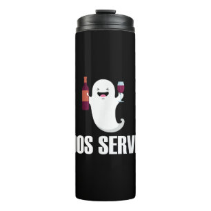 Süße Boos Bedienung Barkeeper Kellnerin Halloween Thermosbecher