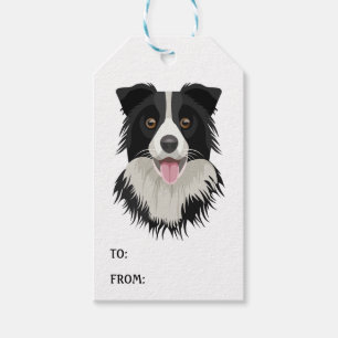 Süße Border Collie Cartoon-Hundewelpe Hundeliebhab Geschenkanhänger