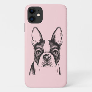 Süße Boston Terrier Welpen-Hundemama Fell-Mama Ros Case-Mate iPhone Hülle