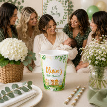 Süße Botanik-Dschungel-Tiere Baby Shower