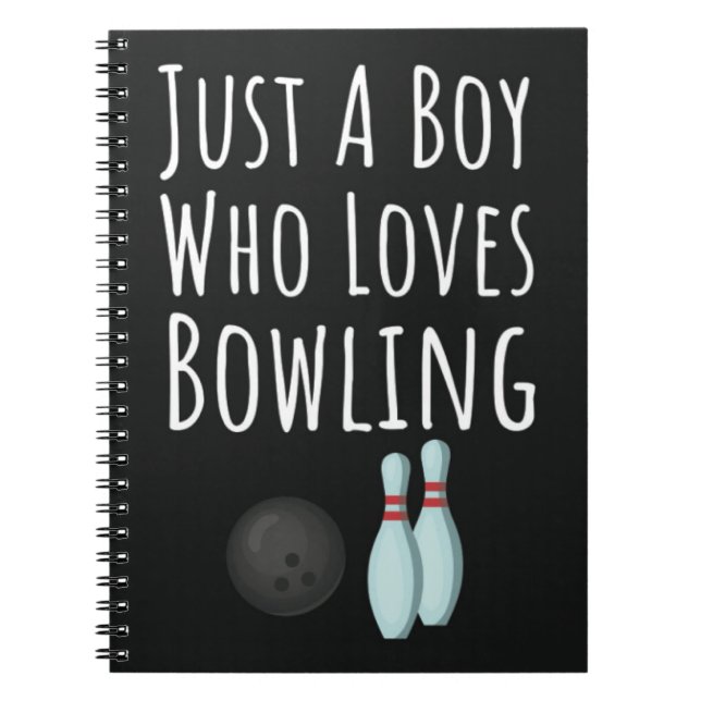Süße Bowling-Geschenke für Baby-Jungen Kinder-Bowl Notizblock (Vorderseite)