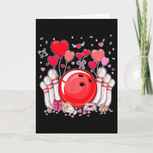 Süße Bowling Ll Valentinsherz Liebhaber Spieler Bo Karte