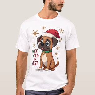 Süße Boxer-Hund-Hund Weihnachten Schön Habe mein B T-Shirt