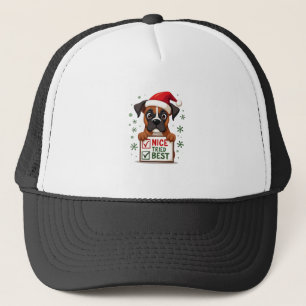 Süße Boxer-Hund Hund Weihnachten Schön Habe mein B Truckerkappe