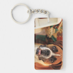 Süße Boxer Schlüsselanhänger
