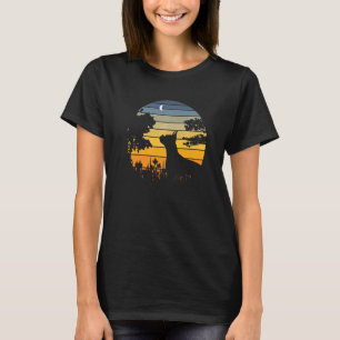 Süße Boxerhund-Sonnenuntergangs-Garten-Natur T-Shirt