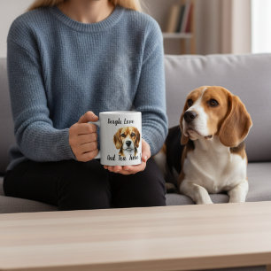 Süße braune Beagle Kaffeetasse