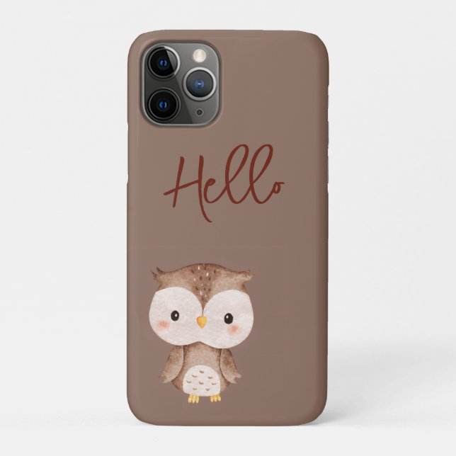 Süße braune Eule Case-Mate iPhone Hülle (Rückseite)