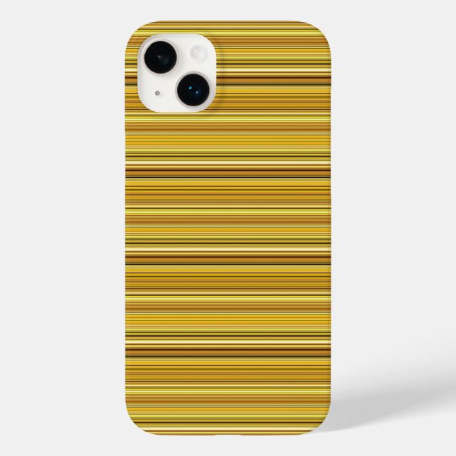 Süße braune goldene Streifen Case-Mate iPhone Hülle (Rückseite)