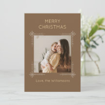 Süße braune Weihnachten mit individuellem Foto
