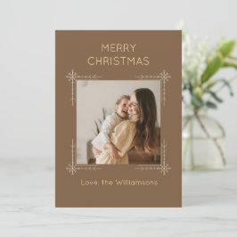 Süße braune Weihnachten mit individuellem Foto